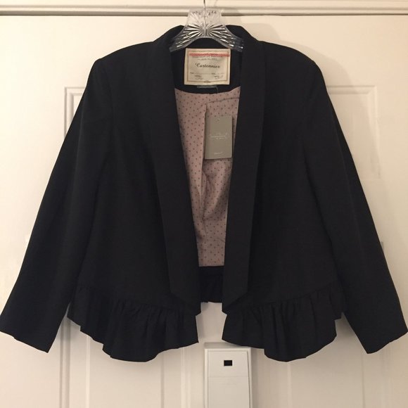 Anthropologie Jackets & Blazers - NWT Anthropologie Cartonnier black tuxedo jacket